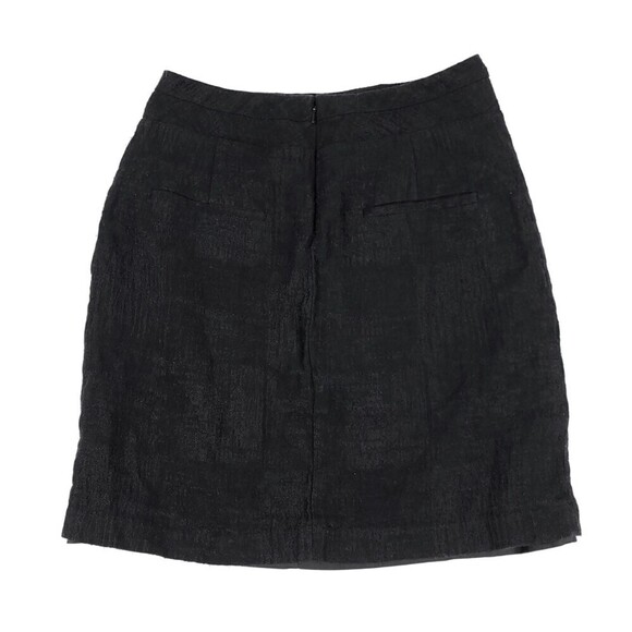 HELMUT LANG Jacquard High Rise Micro Mini Skirt in Black Textured Wool Small - Picture 5 of 14